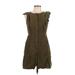 J.Crew Casual Dress: Green Dresses - Women's Size 10 Petite