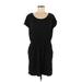 H&M Casual Dress - Shift: Black Solid Dresses - Women's Size Large