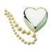 Winston Porter Heart Jewelry Box Metal/Fabric in Gray | 1 H x 2.5 W x 2.5 D in | Wayfair 6DEEA0AA1F02430E8E6CAB40D053E912