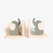 Dakota Fields Elephant Non-Skid Bookends in Pink/Gray | 7 H x 7 W x 4 D in | Wayfair 90A82C4E32DD426FBDEB12BA6F55EB43