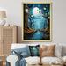 Red Barrel Studio® Darmit Surrealism Melting Clocks Surreal - Print on Canvas Metal in Blue/Brown | 32 H x 16 W x 1 D in | Wayfair