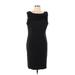 Ann Taylor Casual Dress - Sheath: Black Print Dresses - Women's Size 12