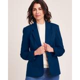 Blair Women's Lined Blazer - Blue - 8 - Misses