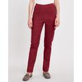Blair Women's DenimEase Full-Elastic Classic Pull-On Jeans - Red - 6P - Petite