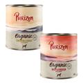 Lot Purizon Organic Bio 12 x 800 g pour chien - lot mixte : 3 x poulet & oie, 3 x bœuf & poulet