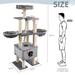 78.7”Large Cat Tree Tower Condo Scratching Post Kitten Play Pet House