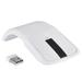 Wireless Mouse With Usb Mini Folding Mouse Flat Mouse 2.4GHz Foldable Wireless Arc Touch Mouse Mice USB Receiver For pc NoteBook TV[White]