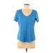 Nike Active T-Shirt: Blue Activewear - Women's Size Medium