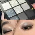 Eye Shadow Palettes Cold and Sweet Light European and American Makeup! Nine Color Eye Shadow Plate Cement Dark Punk Black White Gray Metal Pearlescent B
