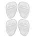 Bcloud 2 Pairs Metatarsal Pads Breathable Relieve Feet Self-adhesive No Deformation Thick Stress Relief Reusable Anti-slip Women High Heels Toe Protectors Shoes Accessory Transparent One Size