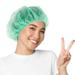 Disposable Hair Net for Men and Women 24 Pack of 100 Green Bouffant Hair Nets with Stretchy Edge 10 gsm Polypropylene Bouffant Caps Disposable Breathable Disposable Hair Covers for Nurses