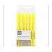 Office Depot Brand Pen-Style Highlighters, 100% Recycled, Fluorescent Yellow, Pack Of 12