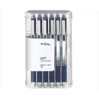 TUL Retractable Gel Pens, Medium Point, 0.7 mm, Si...