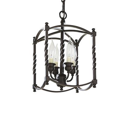 Carriage House 4-Light Pendant - Small - Dark Bronze - Ballard Designs