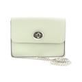 Coach Womens Bowery Chalk Gold Chain Crossbody Leather Shoulder Purse - Cream - One Size
