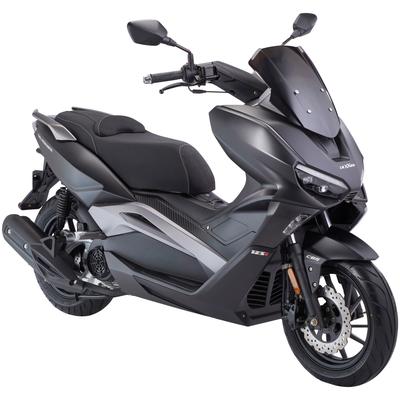 Motorrad LUXXON "Silvermax", grau (anthrazit, schwarz), Motorroller & Mofas, 85 km/h, B:755cm H:1130cm L:1930cm