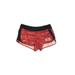 Nike Athletic Shorts: Red Print Activewear - Women's Size Large