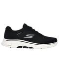 Skechers Men's GO WALK 7 - The Construct Sneaker | Size 12.0 | Black/White | Textile/Synthetic | Machine Washable