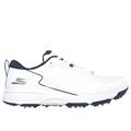 Skechers Men's Relaxed Fit: GO GOLF Torque - Sport 2 Shoes | Size 10.5 Extra Wide | White/Navy | Textile/Synthetic