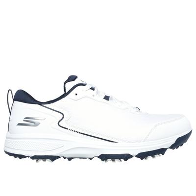 Skechers Men's Relaxed Fit: GO GOLF Torque - Sport 2 Shoes | Size 10.0 Extra Wide | White/Navy | Textile/Synthetic