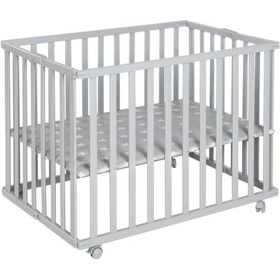 Laufgitter ROBA "Taupe, 74x100 cm", Baby, grau (taupe), Laufställe, mit Folienboden Image