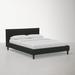 Joss & Main Ames Standard Bed Upholstered/Metal in Gray/Black | Twin | Wayfair 36F9107064244312B2C01085D83BC9FA