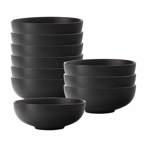 Maxwell & Williams - Caviar Black Suppenschalen 10er Set Geschirr