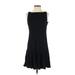 Lauren by Ralph Lauren Casual Dress: Black Dresses - Women's Size 2 Petite