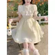 Robe de princesse style Lolita douce pour femmes robe à manches bouffantes élégantes et chics