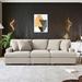 Modern Apartment Sofa with Removable Back and Seat Cushions Reception Sectional Sofa ou Living Room Comfy Loveseat - N/A