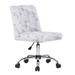 Modern Office Chair With Foot Swivel Chair Upholstered Task Chair