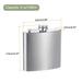 6oz Stainless Steel Hip Flask with Funnel for Camping Outdoor Activity - Silver