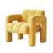 31.10" Boucle Upholstered Accent Chairs Square Arms Barrel Chairs Modern Club Chairs with Solid Wood Frame for Livingroom