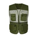 Men s Vest Jacket Mesh Fishing Vest Photography Work Multi Pockets Outdoor Journalist Vest Jacket