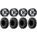 ITP Cyclone 15 Wheels Machined 32 MotoRavage XL Tires Kawasaki Teryx Mule