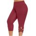 GERsome Capri Pants for Women Casual Pull On Yoga Dress Capris Work Jeggings Athletic Golf Crop Pants