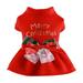 Pet Christmas Dress Outfit Thermal Holiday Puppy Dress Pet Clothes Extra Extra Small Dog Sweaters for Chihuahua Puppy Cat Apparel Cool Dog Clothes Summer Dog Clothes for Small Dogs Boy