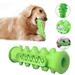 OUSITAID Dog Chew Toys for Aggressive Chewers Small Medium Breed Durable Dog Squeaky Toys Puppy Chew Toothbrush Toys Dog Teeth Cleaning Toy Almost Indestructible Durable Tough(Green)