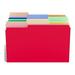 Tru Red 875429 Colored Top-Tab File Folders 3 Tab 5 Color Asst Letter Size 100/Pk