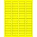 1 3/4 X 1/2 Fluorescent Yellow Return Address Labels For Laser & jet Printers Permanent Adhesive 8 1/2 X 11 Sheet 80 Labels Per Sheet 100