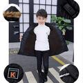 Boys Winter New Cotton Coat Thickened Mid Length Boys Cotton Coat Plushed Korean Version Mid Length Boys Cotton Coat