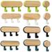 1 Piece Of Strong Self-adhesive Door Wall Hook ABS Wooden Hat Rack Key Hanger Wall Storage Kitchen Bathroom Accessories