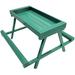 7 INCH Long Baby Chick Picnic Table Green Feeder CHICKNIC Treat