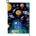 SKYSONIC Garden Flag Galaxy New Horizons of the Solar System Double-Sided Printed Garden House Sports Flag 28x40in Polyester Decorative Flags for Courtyard Garden Flowerpot