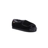 Wide Width Women's Apma Women'S Open Toe Slipper by LAMO in Black (Size 9 W)