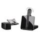 Plantronics - CS540 Wireless DECT Headset with HL-10 Lifter (Poly) - Single Ear (Mono) Convertible (3 wearing styles) - Connects to Desk Phone - Noise Canceling Microphone