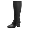 Stiefel MARCO TOZZI, Damen, Gr. 38, Normalschaft, schwarz, Lederimitat, unifarben, klassisch, Schuhe, klassischer Stiefel in Karreeform als Allrounder