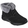 Winterboots SKECHERS "ON-THE-GO JOY - PLUSH DREAMS", Damen, Gr. 39, schwarz (schwarz, grau), Leder, casual, Schuhe, Winterschuh in bequemer Form
