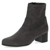 Stiefelette CAPRICE, Damen, Gr. 40, grau (dunkelgrau), Textil, elegant, Schuhe, Blockabsatz, Businessschuh mit praktischem Innenreißverschluss