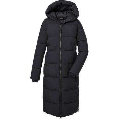 Steppmantel "WMN QLTD CT", Damen, Gr. 40, schwarz, Obermaterial: 100% Polyester. Futter: 100% Polyester. Wattierung: 100% Polyester, G.I.G.A. DX BY KILLTEC, unifarben, sportlich, hoch geschlossener Ausschnitt, Langarm elastischer Bund, Mäntel Image